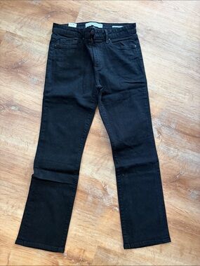 Velvet by Graham & Spencer Black Straight-Leg Jeans